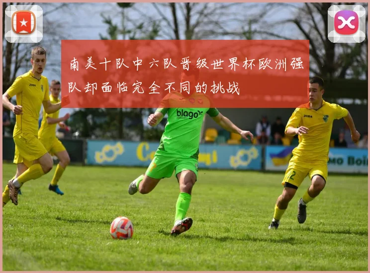 南美十队中六队晋级世界杯欧洲强队却面临完全不同的挑战