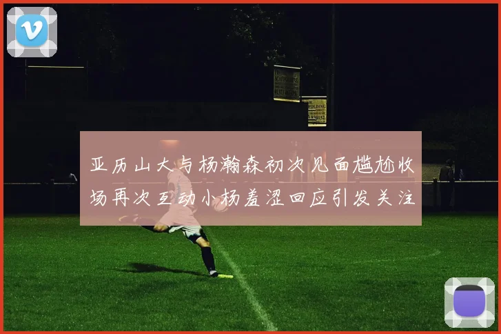 亚历山大与杨瀚森初次见面尴尬收场再次互动小杨羞涩回应引发关注